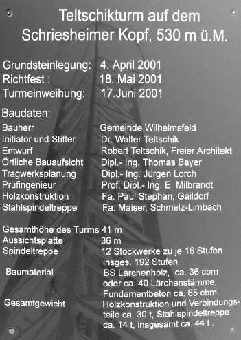 Infos on Teltschik-Tower